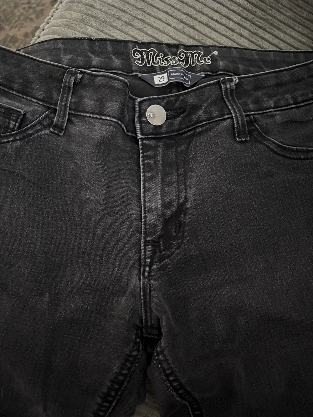 Miss Me women’s Charcoal Black Skinny Jeans
